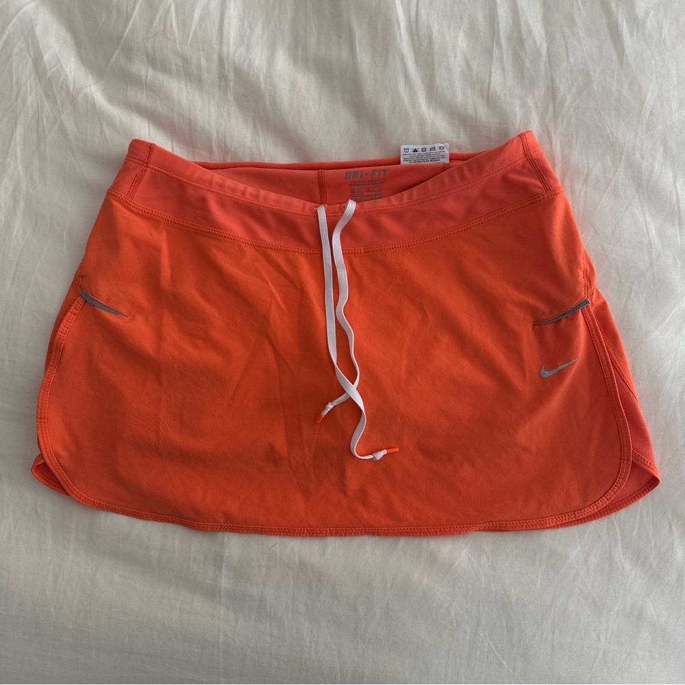 Nike Vintage Dri-fit Orange Athletic Skirt